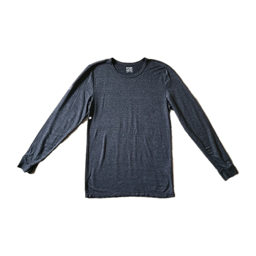 32 Degrees Heat Men's Gray Long Sleeve Crew Neck Thermal Shirt size Small